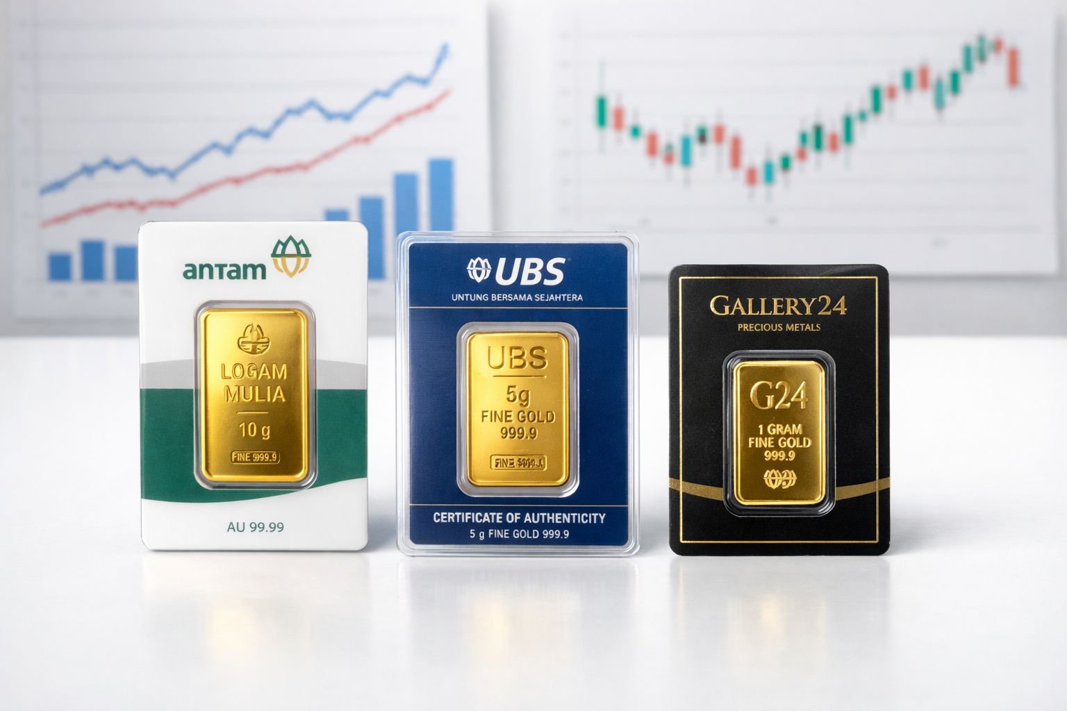 Antam vs UBS vs Galeri 24: Kenali Perbedaannya Sebelum Membeli Emas
